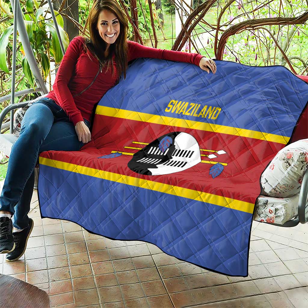 Swaziland Quilt Siyinqaba Eswatini Flag Style - Wonder Print Shop