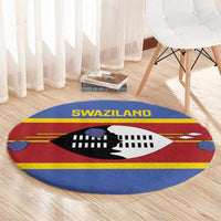 Swaziland Round Carpet Siyinqaba Eswatini Flag Style - Wonder Print Shop