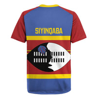 Swaziland Rugby Jersey Siyinqaba Eswatini Flag Style - Wonder Print Shop