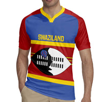 Swaziland Rugby Jersey Siyinqaba Eswatini Flag Style - Wonder Print Shop