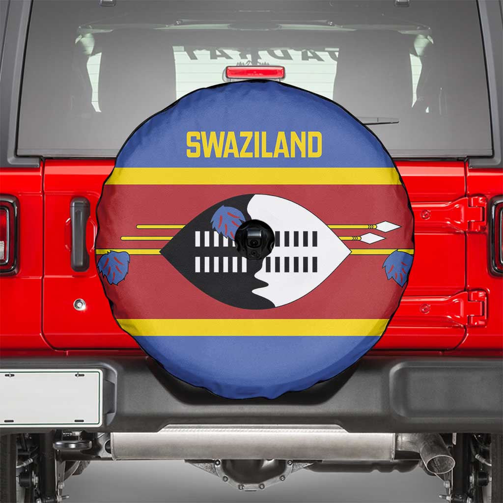 Swaziland Spare Tire Cover Siyinqaba Eswatini Flag Style - Wonder Print Shop