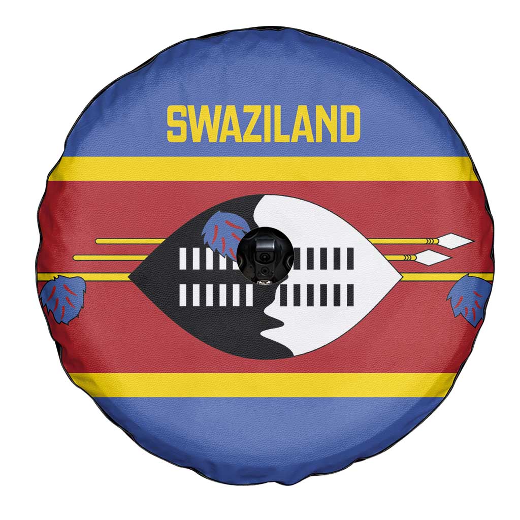 Swaziland Spare Tire Cover Siyinqaba Eswatini Flag Style - Wonder Print Shop