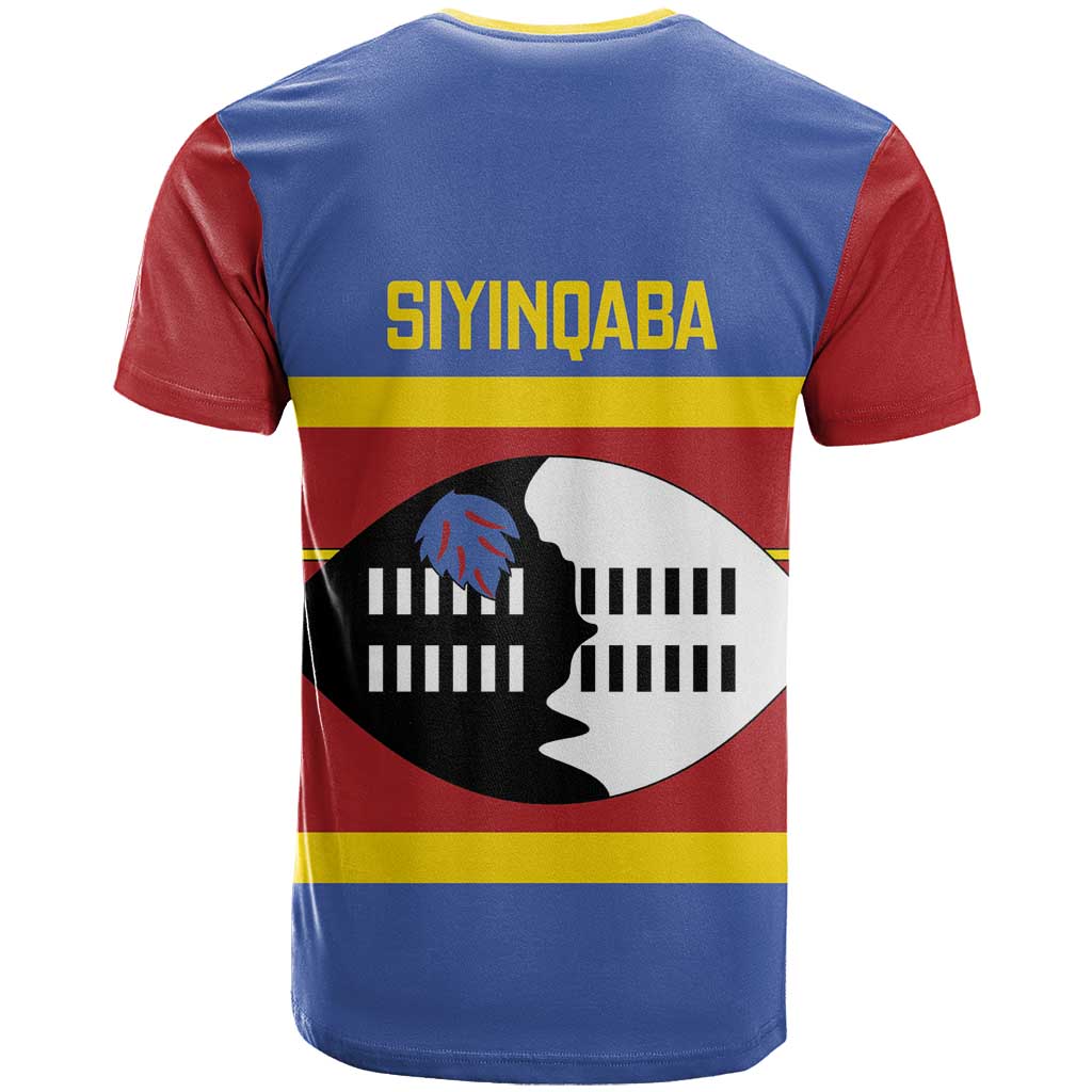 Swaziland T Shirt Siyinqaba Eswatini Flag Style - Wonder Print Shop