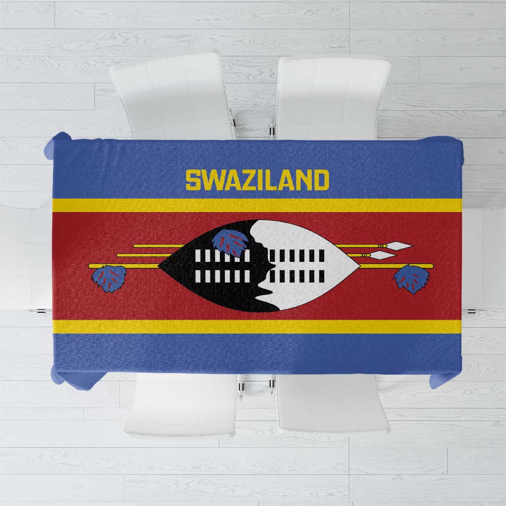 Swaziland Tablecloth Siyinqaba Eswatini Flag Style - Wonder Print Shop