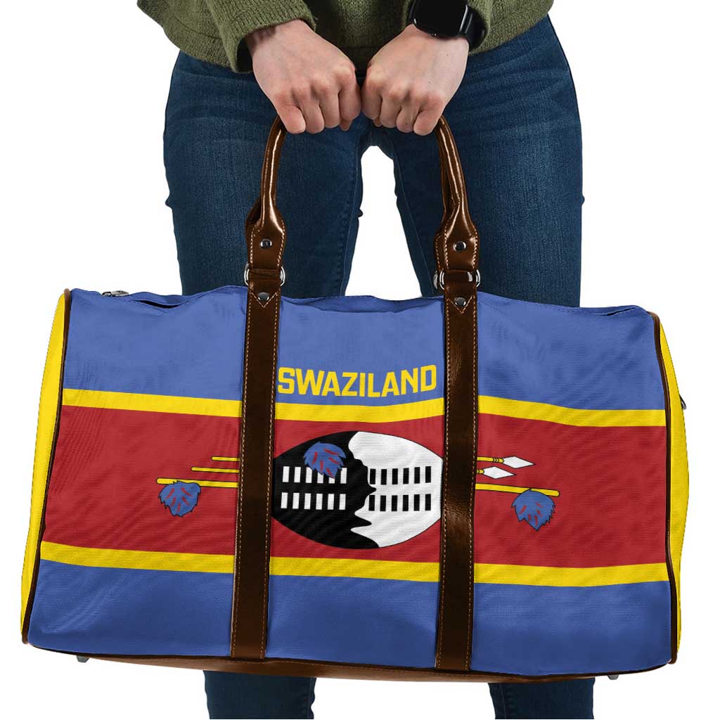 Swaziland Travel Bag Siyinqaba Eswatini Flag Style - Wonder Print Shop