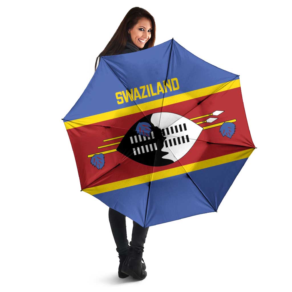 Swaziland Umbrella Siyinqaba Eswatini Flag Style - Wonder Print Shop