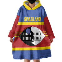 Swaziland Wearable Blanket Hoodie Siyinqaba Eswatini Flag Style - Wonder Print Shop