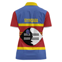 Swaziland Women Polo Shirt Siyinqaba Eswatini Flag Style - Wonder Print Shop