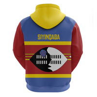 Swaziland Zip Hoodie Siyinqaba Eswatini Flag Style - Wonder Print Shop