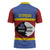 Swaziland Zipper Polo Shirt Siyinqaba Eswatini Flag Style - Wonder Print Shop