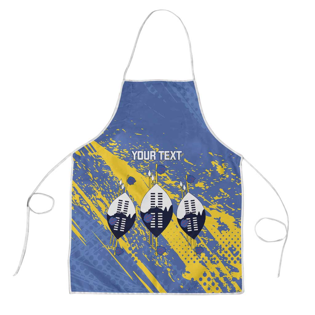 Eswatini Football Custom Apron Sihlangu Semnikati Blue - Wonder Print Shop