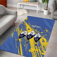 Eswatini Football Custom Area Rug Sihlangu Semnikati Blue - Wonder Print Shop