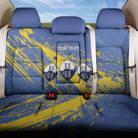Eswatini Football Custom Back Car Seat Cover Sihlangu Semnikati Blue - Wonder Print Shop