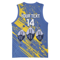 Eswatini Football Custom Basketball Jersey Sihlangu Semnikati Blue - Wonder Print Shop