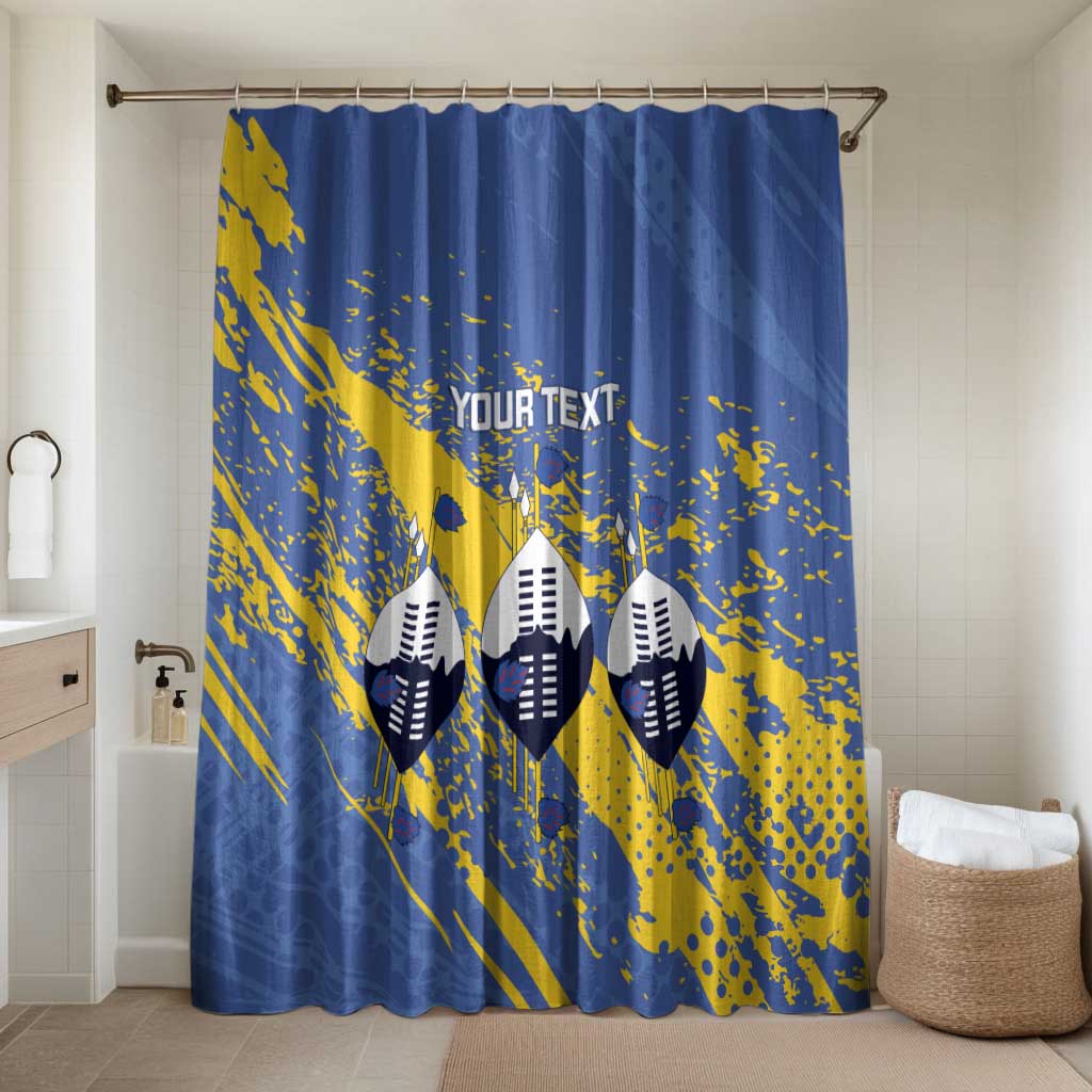Eswatini Football Custom Bathroom Set Sihlangu Semnikati Blue - Wonder Print Shop