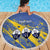 Eswatini Football Custom Beach Blanket Sihlangu Semnikati Blue - Wonder Print Shop
