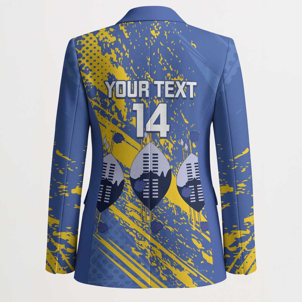Eswatini Football Custom Blazer Sihlangu Semnikati Blue - Wonder Print Shop