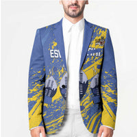 Eswatini Football Custom Blazer Sihlangu Semnikati Blue - Wonder Print Shop