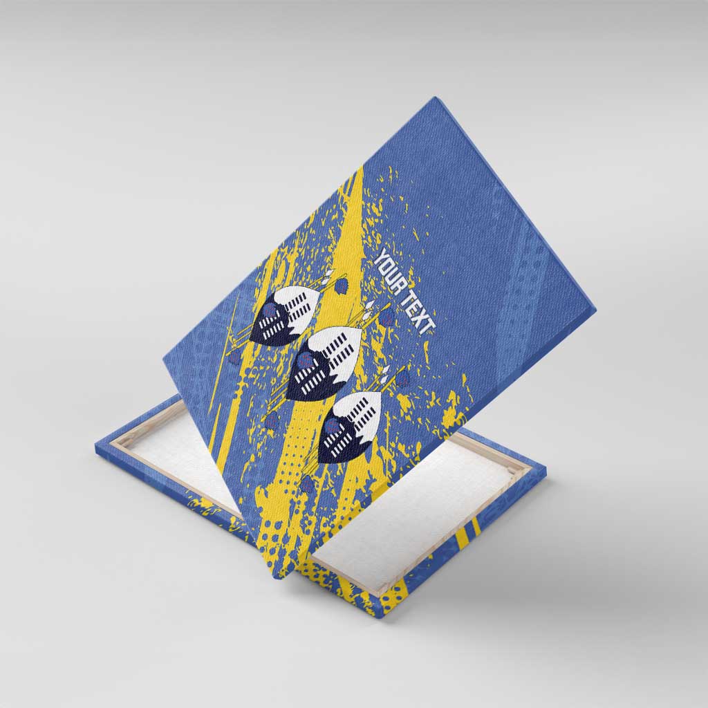 Eswatini Football Custom Canvas Wall Art Sihlangu Semnikati Blue - Wonder Print Shop