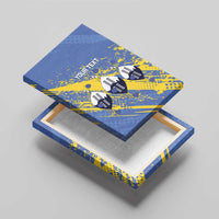 Eswatini Football Custom Canvas Wall Art Sihlangu Semnikati Blue - Wonder Print Shop