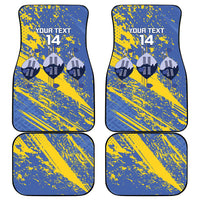 Eswatini Football Custom Car Mats Sihlangu Semnikati Blue - Wonder Print Shop