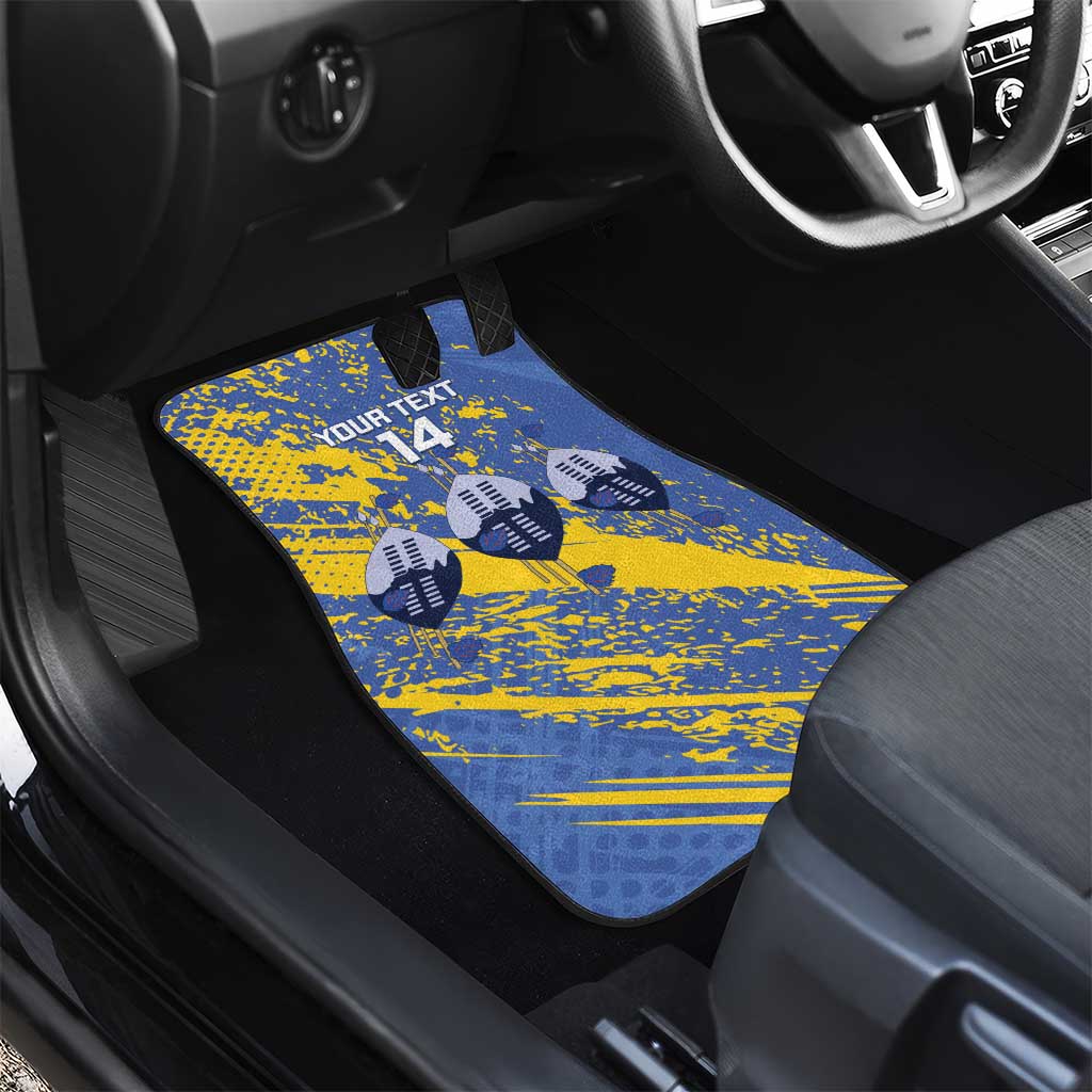 Eswatini Football Custom Car Mats Sihlangu Semnikati Blue - Wonder Print Shop