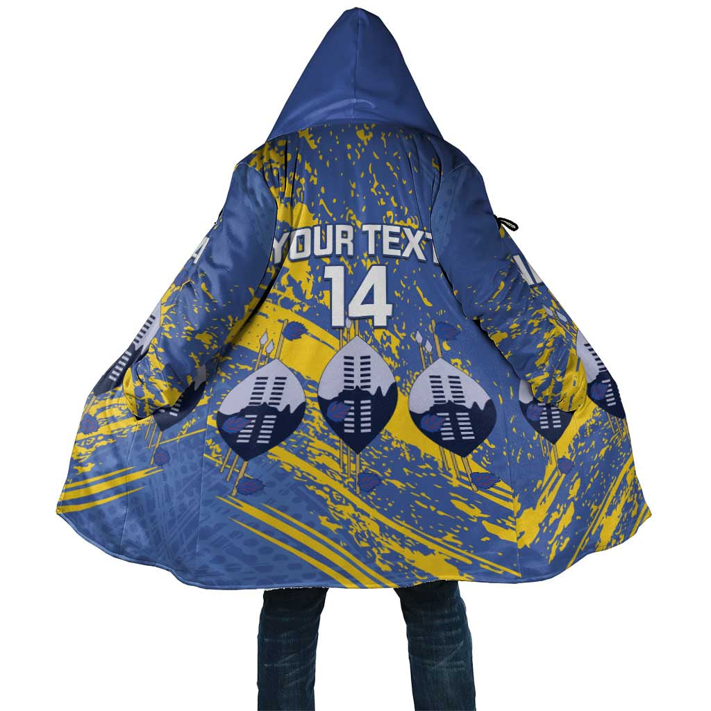Eswatini Football Custom Cloak Sihlangu Semnikati Blue - Wonder Print Shop