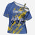 Eswatini Football Custom Cross Shoulder Shirt Sihlangu Semnikati Blue - Wonder Print Shop