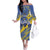 Eswatini Football Custom Family Matching Off The Shoulder Long Sleeve Dress and Hawaiian Shirt Sihlangu Semnikati Blue - Wonder Print Shop