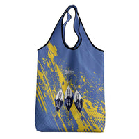 Eswatini Football Custom Grocery Bag Sihlangu Semnikati Blue - Wonder Print Shop