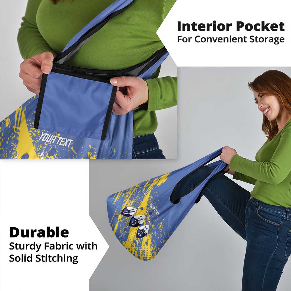 Eswatini Football Custom Grocery Bag Sihlangu Semnikati Blue - Wonder Print Shop