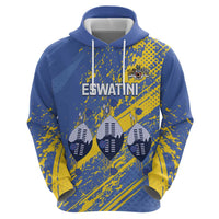 Eswatini Football Custom Hoodie Sihlangu Semnikati Blue - Wonder Print Shop