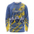 Eswatini Football Custom Long Sleeve Shirt Sihlangu Semnikati Blue - Wonder Print Shop