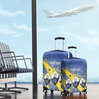 Eswatini Football Custom Luggage Cover Sihlangu Semnikati Blue - Wonder Print Shop