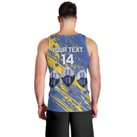 Eswatini Football Custom Men Tank Top Sihlangu Semnikati Blue - Wonder Print Shop