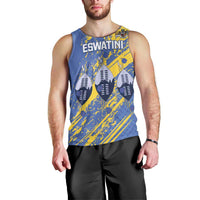 Eswatini Football Custom Men Tank Top Sihlangu Semnikati Blue - Wonder Print Shop