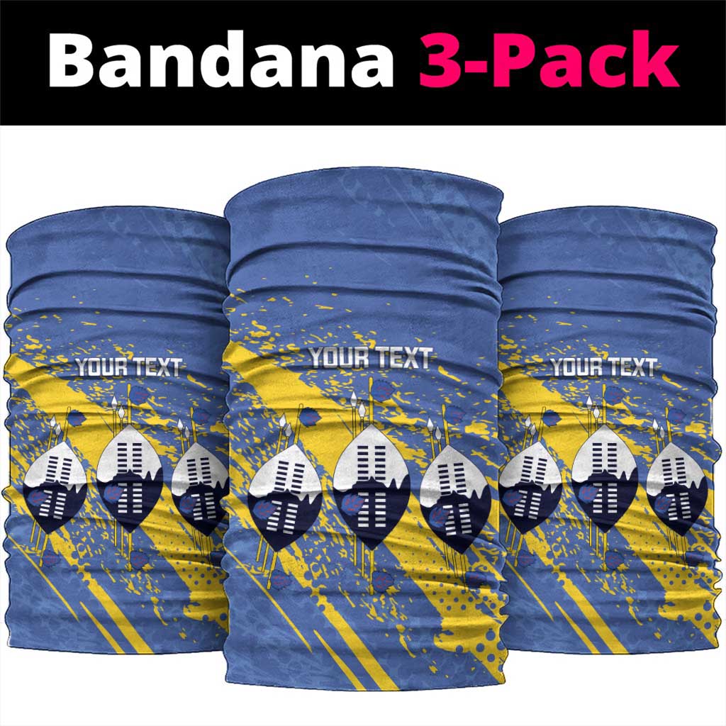 Eswatini Football Custom Neck Gaiter Sihlangu Semnikati Blue - Wonder Print Shop