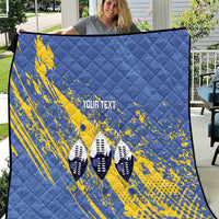 Eswatini Football Custom Quilt Sihlangu Semnikati Blue - Wonder Print Shop