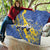 Eswatini Football Custom Quilt Sihlangu Semnikati Blue - Wonder Print Shop