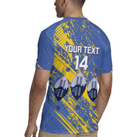 Eswatini Football Custom Rugby Jersey Sihlangu Semnikati Blue - Wonder Print Shop