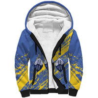Eswatini Football Custom Sherpa Hoodie Sihlangu Semnikati Blue - Wonder Print Shop