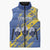 Eswatini Football Custom Sleeveless Puffer Jacket Sihlangu Semnikati Blue - Wonder Print Shop
