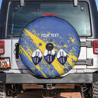 Eswatini Football Custom Spare Tire Cover Sihlangu Semnikati Blue - Wonder Print Shop