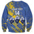 Eswatini Football Custom Sweatshirt Sihlangu Semnikati Blue - Wonder Print Shop