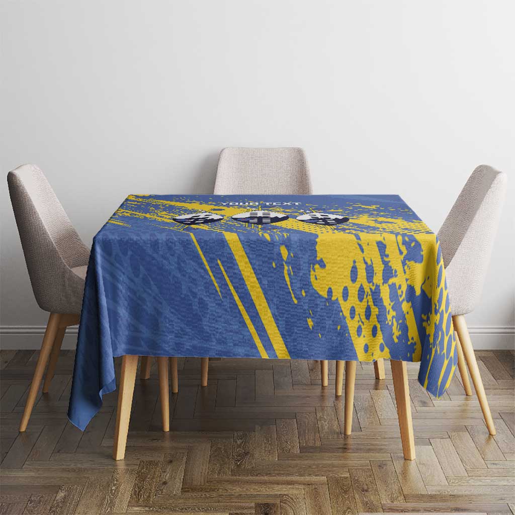 Eswatini Football Custom Tablecloth Sihlangu Semnikati Blue - Wonder Print Shop