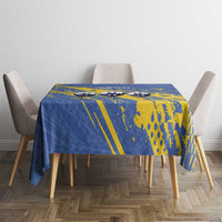 Eswatini Football Custom Tablecloth Sihlangu Semnikati Blue - Wonder Print Shop