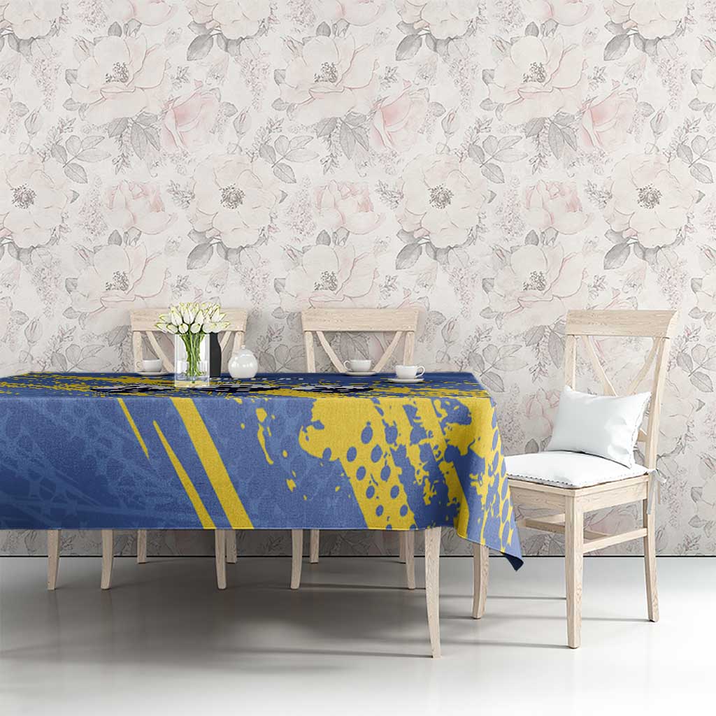 Eswatini Football Custom Tablecloth Sihlangu Semnikati Blue - Wonder Print Shop