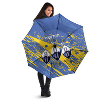 Eswatini Football Custom Umbrella Sihlangu Semnikati Blue - Wonder Print Shop