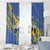 Eswatini Football Custom Window Curtain Sihlangu Semnikati Blue - Wonder Print Shop