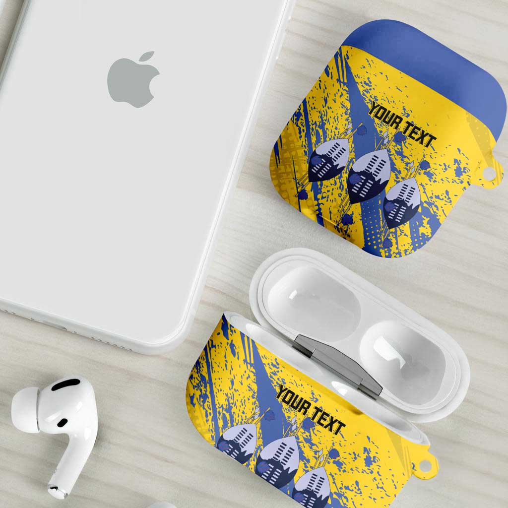 Eswatini Football Custom AirPods Case Sihlangu Semnikati Yellow - Wonder Print Shop
